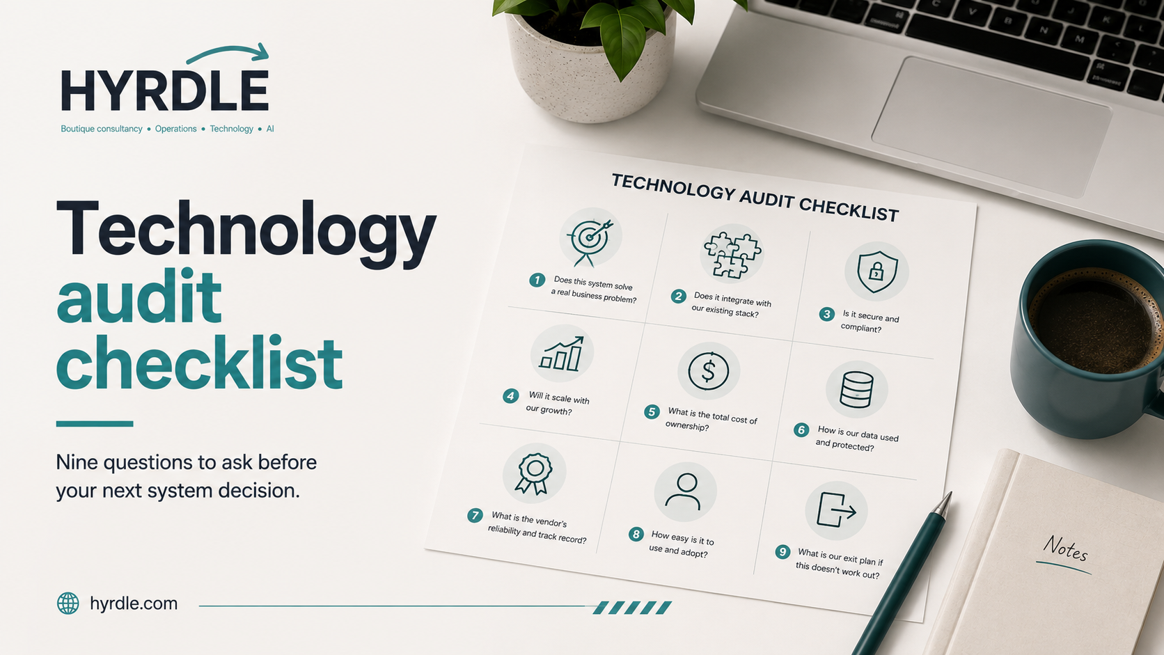 Technology audit checklist: nine questions to ask before your next system decision.